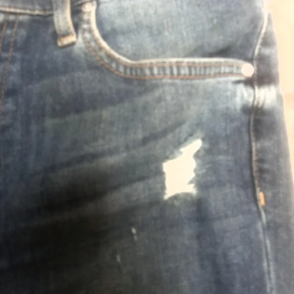 Joe's Jeans Women's Distressed Blue Skinny Jeans - Picture 10 of 13